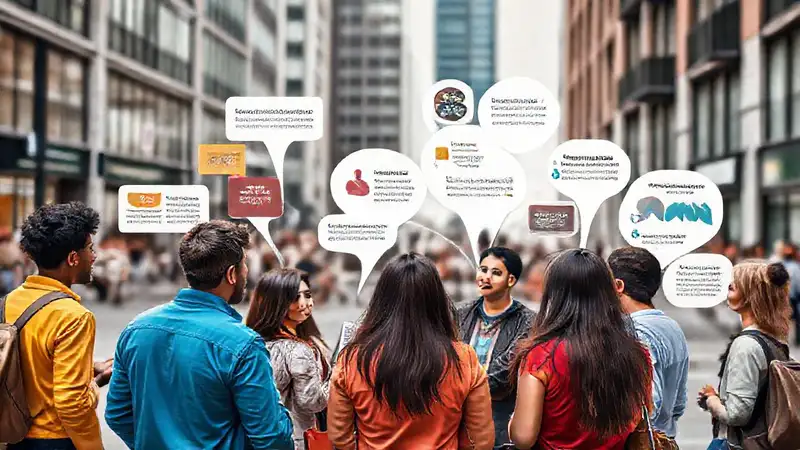 Grupo diverso discute temas sociales en comunidad