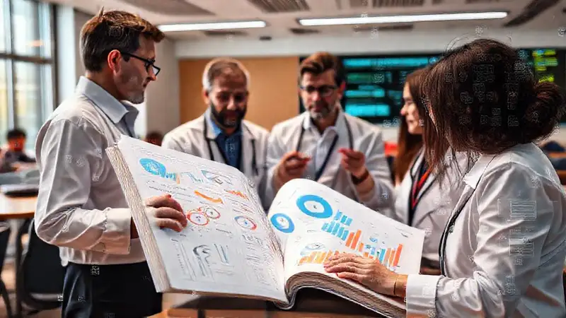 Investigadores analizan datos complejos en aula moderna