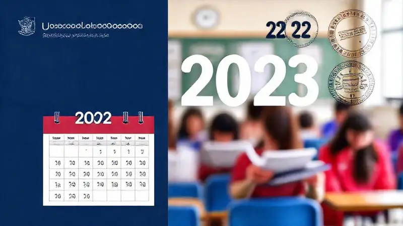 Formulario universitario, calendario 2023, diseño profesional