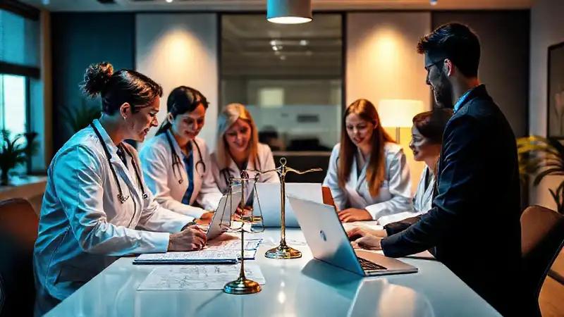 Profesionales de salud collaboran en ética y trabajo