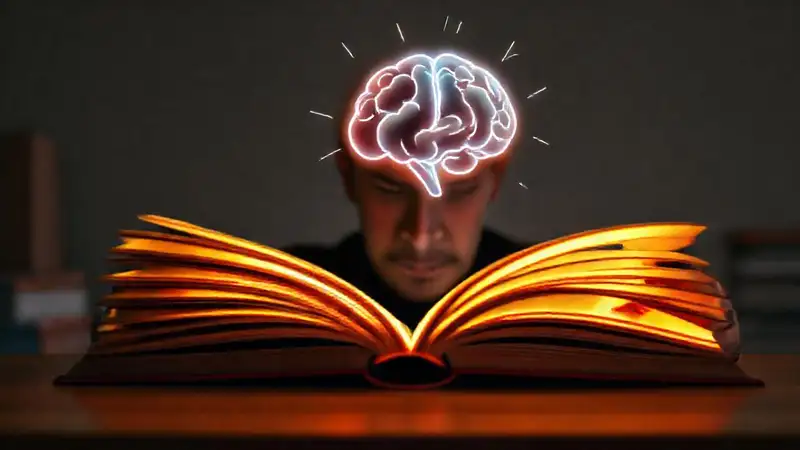 Libros brillantes inspiran estudio y aprendizaje