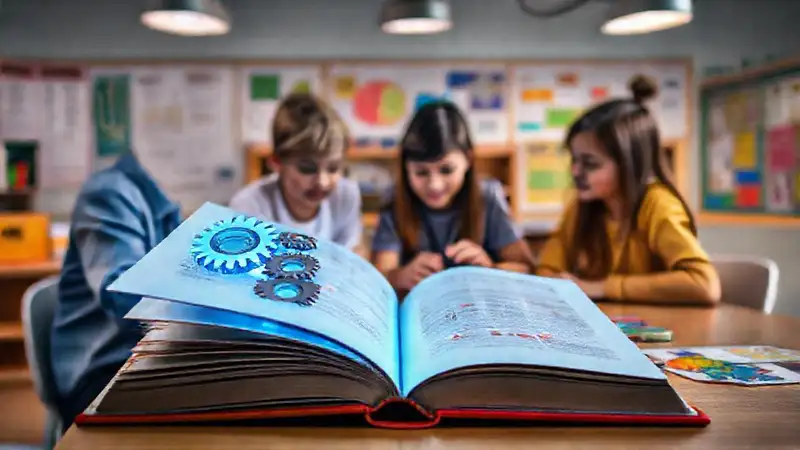 Estudiantes usan herramientas de resolución en aula