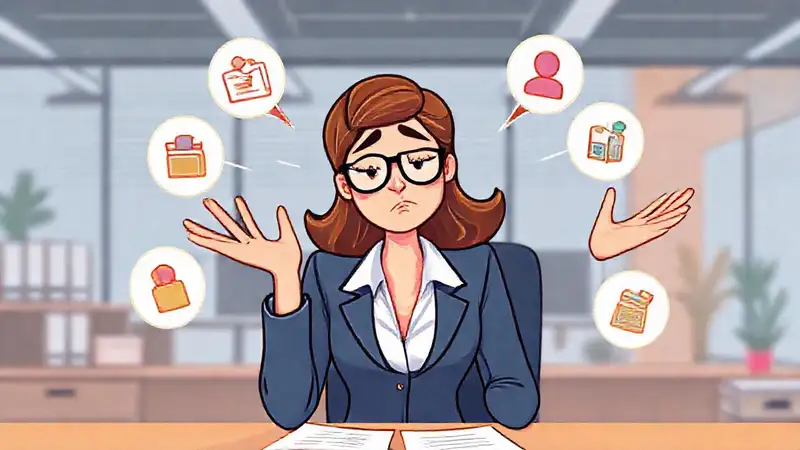 Mujer de negocios delega tareas con tranquilidad