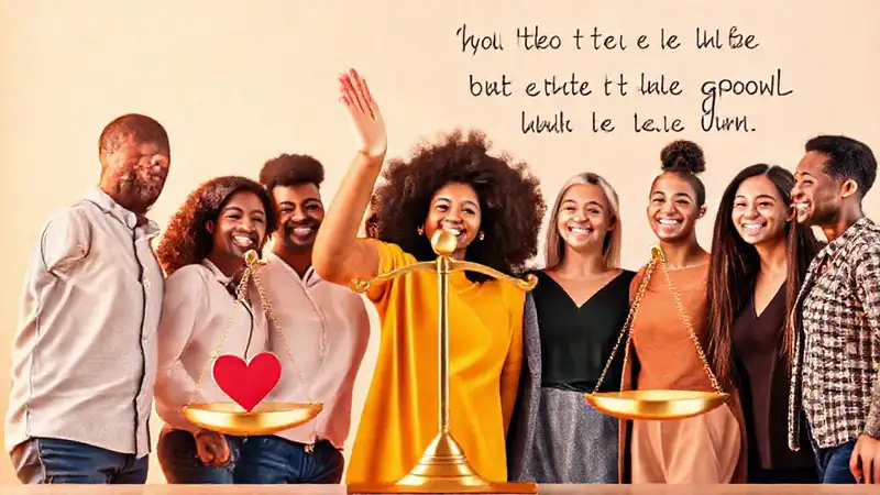 Personas felices y apoyándose en armonía