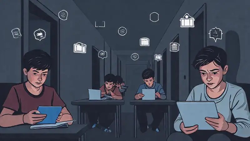 Estudiantes en casa