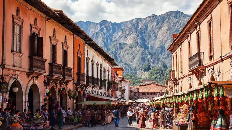 Festivales, artesanía, arquitectura y cultura colorida