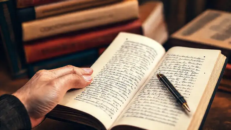 Estudiante estudia en ambiente acogedor con libros