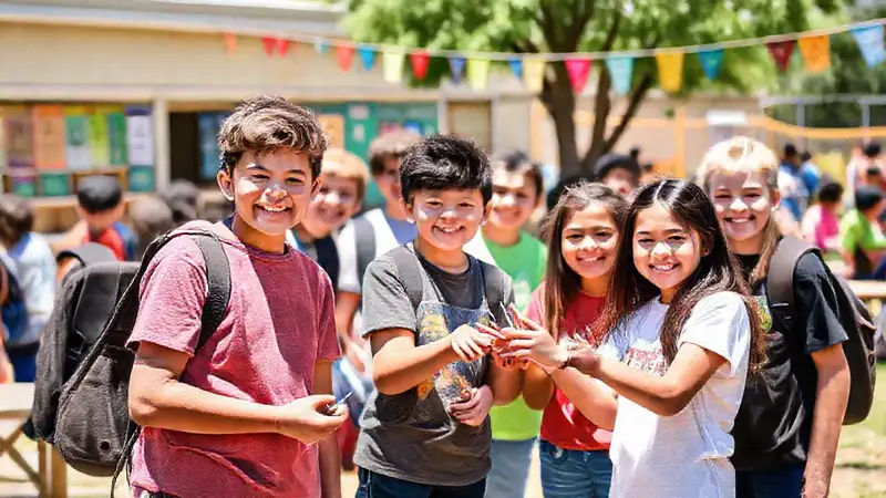 Estudiantes voluntarios disfrutan actividades al aire libre
