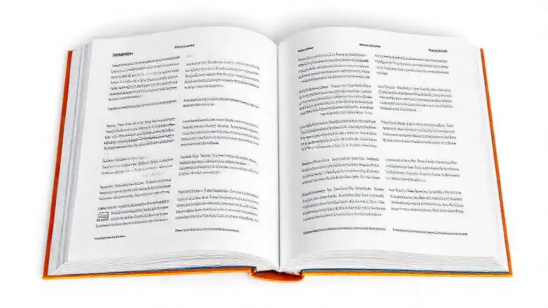Libro abierto con citas y diseño moderno