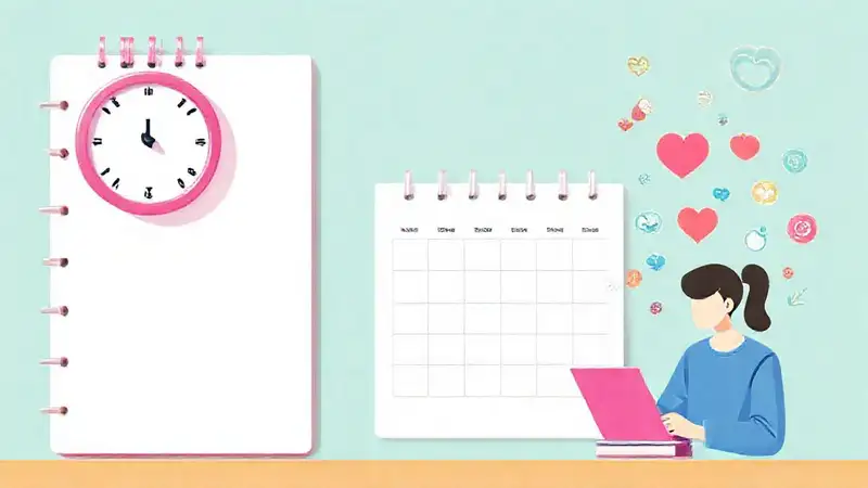 Planificador organizado para gestión de tiempo y salud