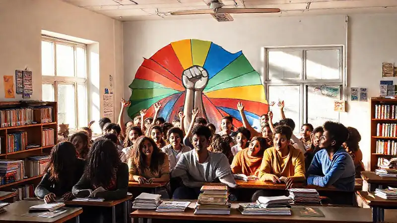 Aula diversa, colorida y empoderadora
