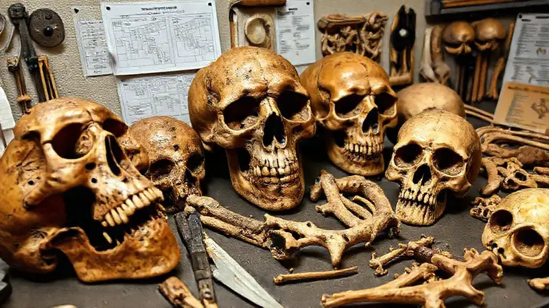Huesos y herramientas humanas en análisis