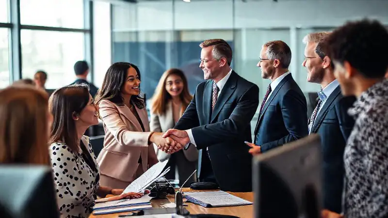 Colaboración profesional y networking en equipo