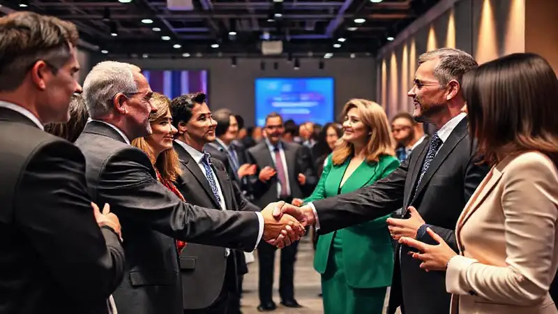 Evento de networking político, colaboración y energía