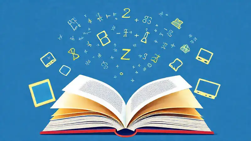 Libro abierto con fórmulas y tecnología moderna