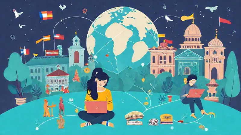 Estudiantes globales, cultura y conexión universitaria