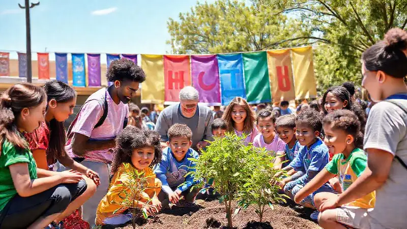 Estudiantes, docentes y comunidad en acción positiva