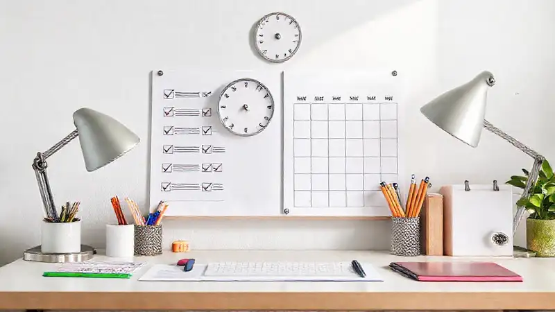 Agenda organizada y estética para productividad