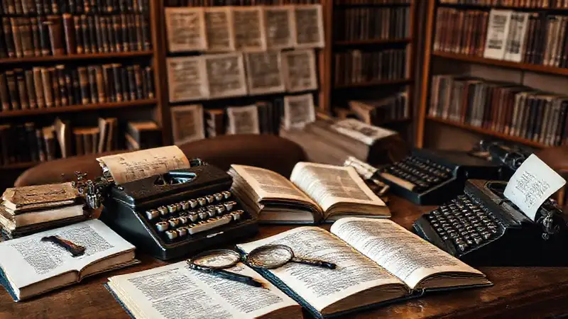 Recursos y ambiente académico vintage profesional