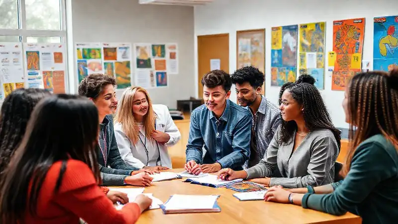 Jóvenes psicólogos colaboran en ambiente inclusivo