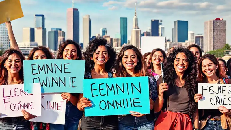 Activistas feministas celebran diversidad urbana