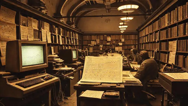 Documentos antiguos y archivos históricos nostálgicos