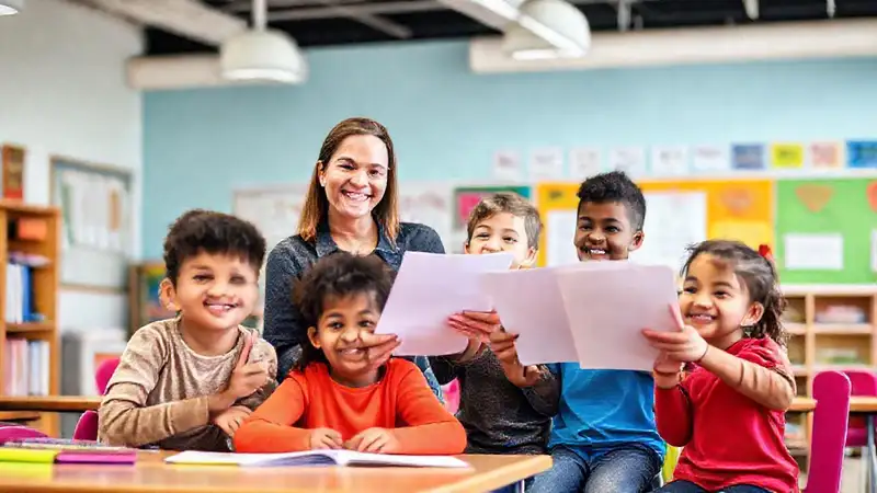 Estudiantes con discapacidad en aula inclusiva