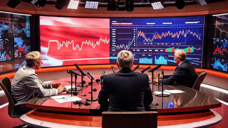 Periodistas analizan datos en sala moderna