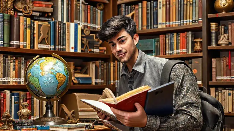 Estudiante de antropología con recursos culturales y tecnológicos