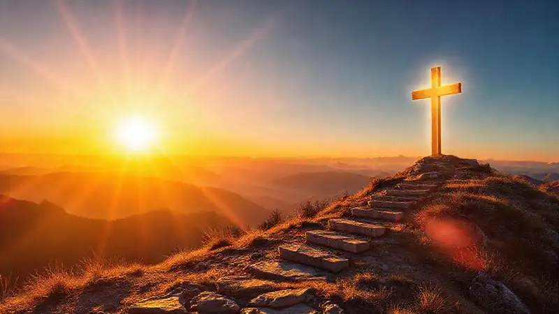 Amanecer inspirador con esperanza y perseverancia